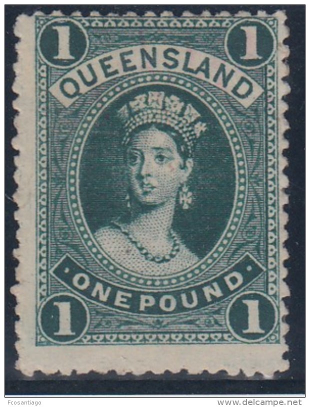 AUSTRALIA/QUEENSLAND 1886 - Yvert #62 - MLH * - Nuovi