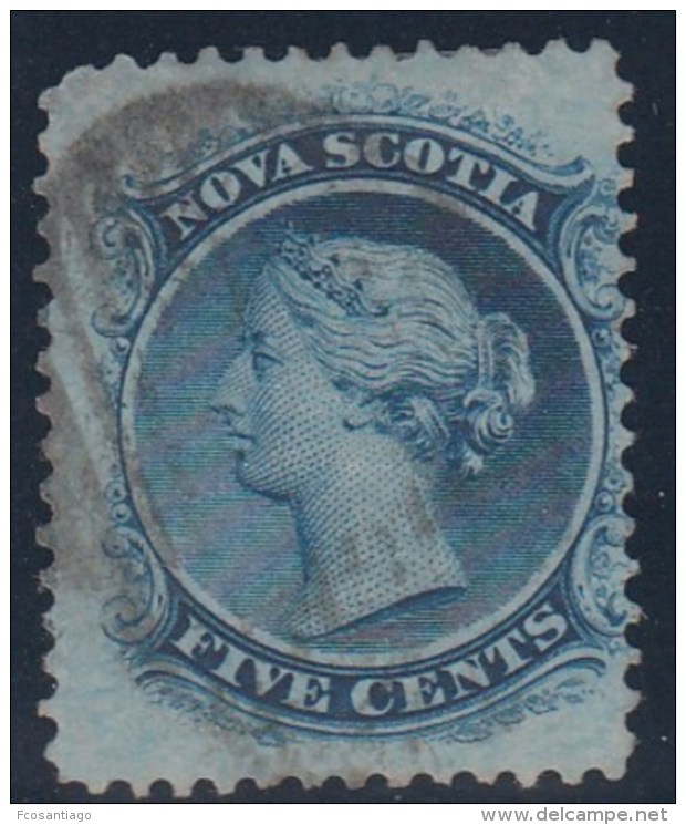 CANADA/NUEVA ESCOCIA 1860 - Yvert #7 - VFU - Used Stamps