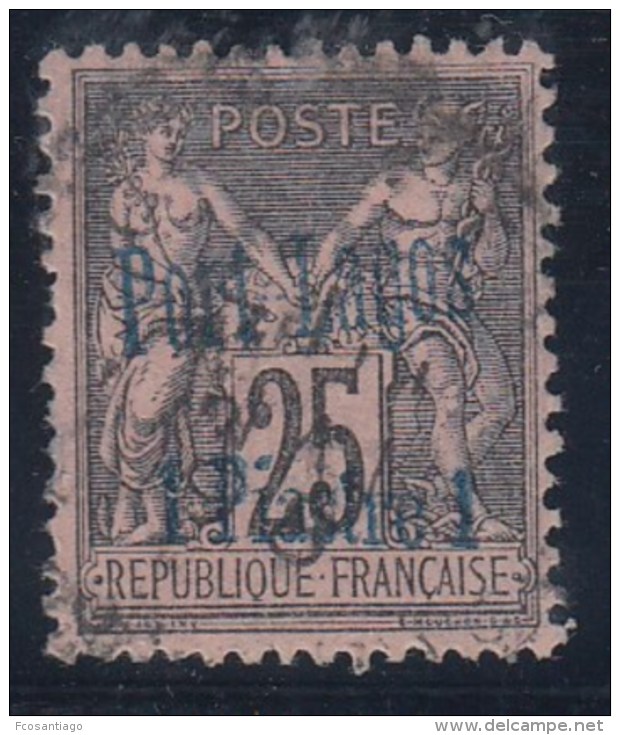 FRANCIA/PUERTO LAGOS - Yvert #4 - VFU - Used Stamps