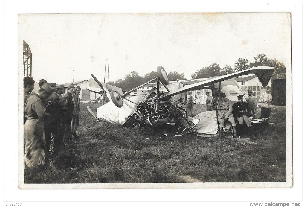 LE BOURGET (93) Carte Photo Accident Mortel Capitaine Lagache 26 Juillet 1922 - Incidenti