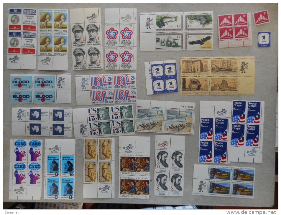 United States USA collection with ZIP ect. see pics, more than 1.100,00 face only mnh but some only for postage