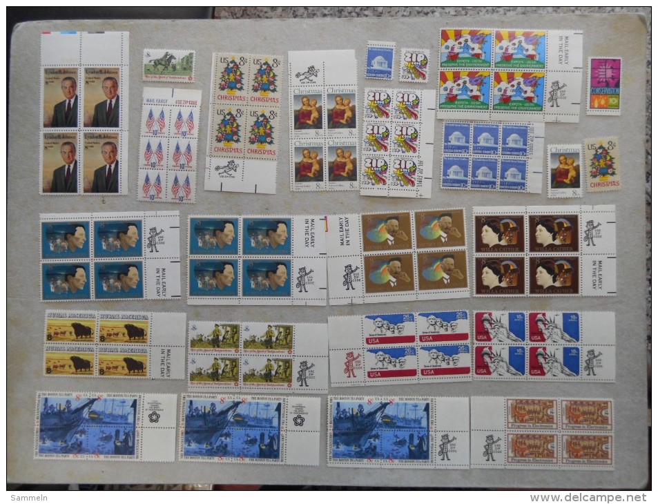 United States USA collection with ZIP ect. see pics, more than 1.100,00 face only mnh but some only for postage