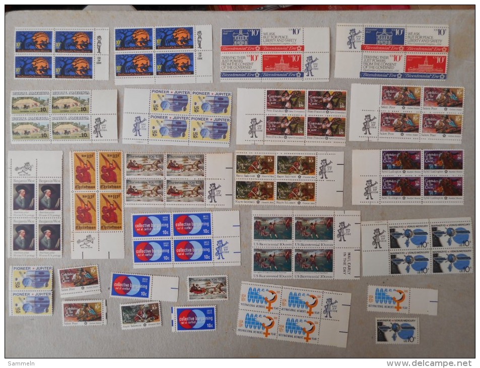 United States USA collection with ZIP ect. see pics, more than 1.100,00 face only mnh but some only for postage