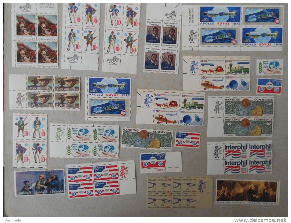 United States USA collection with ZIP ect. see pics, more than 1.100,00 face only mnh but some only for postage