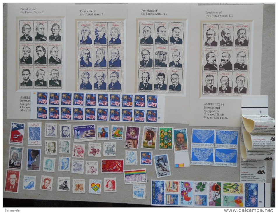 United States USA collection with ZIP ect. see pics, more than 1.100,00 face only mnh but some only for postage