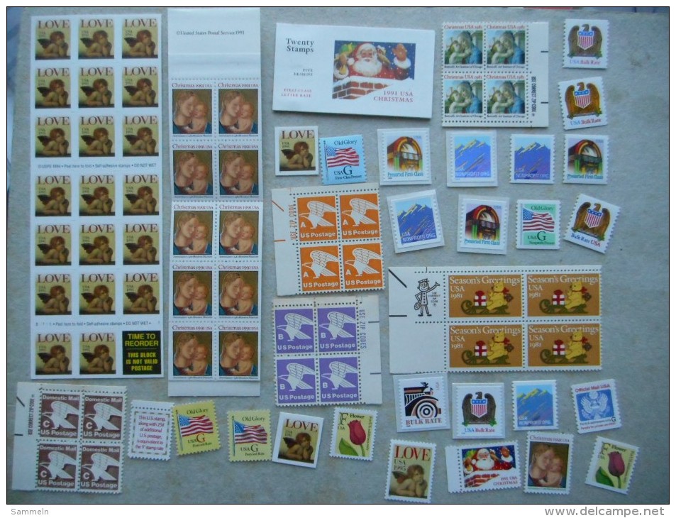 United States USA collection with ZIP ect. see pics, more than 1.100,00 face only mnh but some only for postage