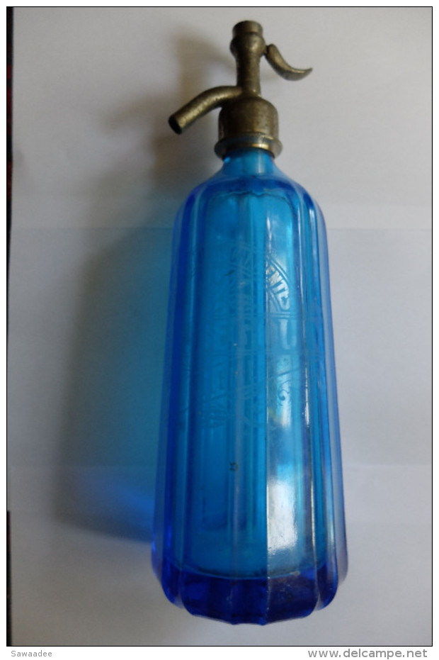 BOUTEILLE - SIPHON - EAU DE SELTZ - COMPLETE - BLEU - PUBLICITE - L. BEGOUIN - ANGOULEME - 1933 - PETITS ECLATS - Autres & Non Classés