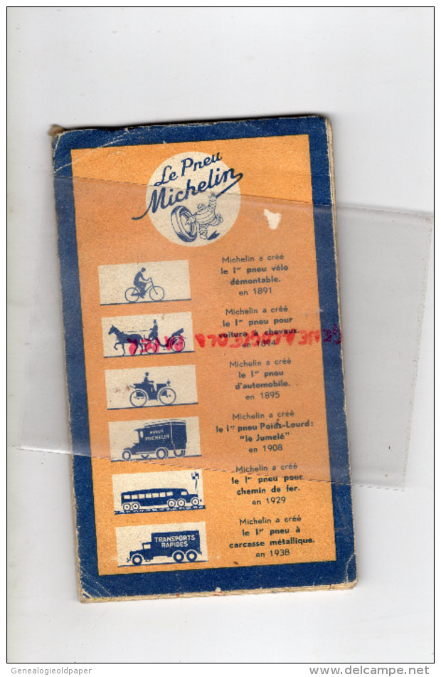75 - PARIS - CARTE CYCLISTE -CYCLISME- MICHELIN - RARE 1945-MAISONS LAFFITTE-VERSAILLES-CHEVREUSE-CORBEIL-PONTOISE-MEAUX - Strassenkarten