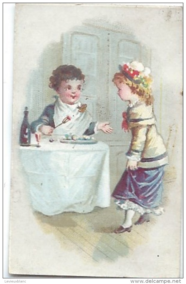 Mini-Chromo/ Eau De Toilette/Le Cosmydor/Un Bon Repas/  Vers 1880-85     IMA180 - Autres & Non Classés