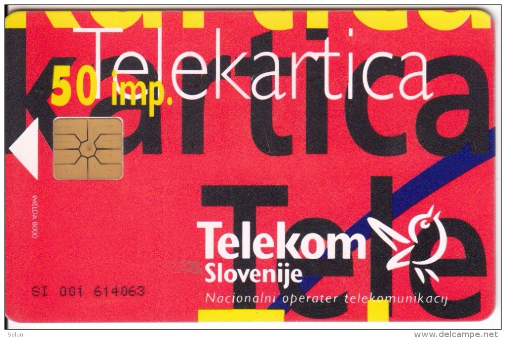 SLOVENIA SLOVENIJA PHONECARD 1996 PUZZLE 4 RDE&#268;A RED   TELEKOM CAT.NO. 019 - Slovenia