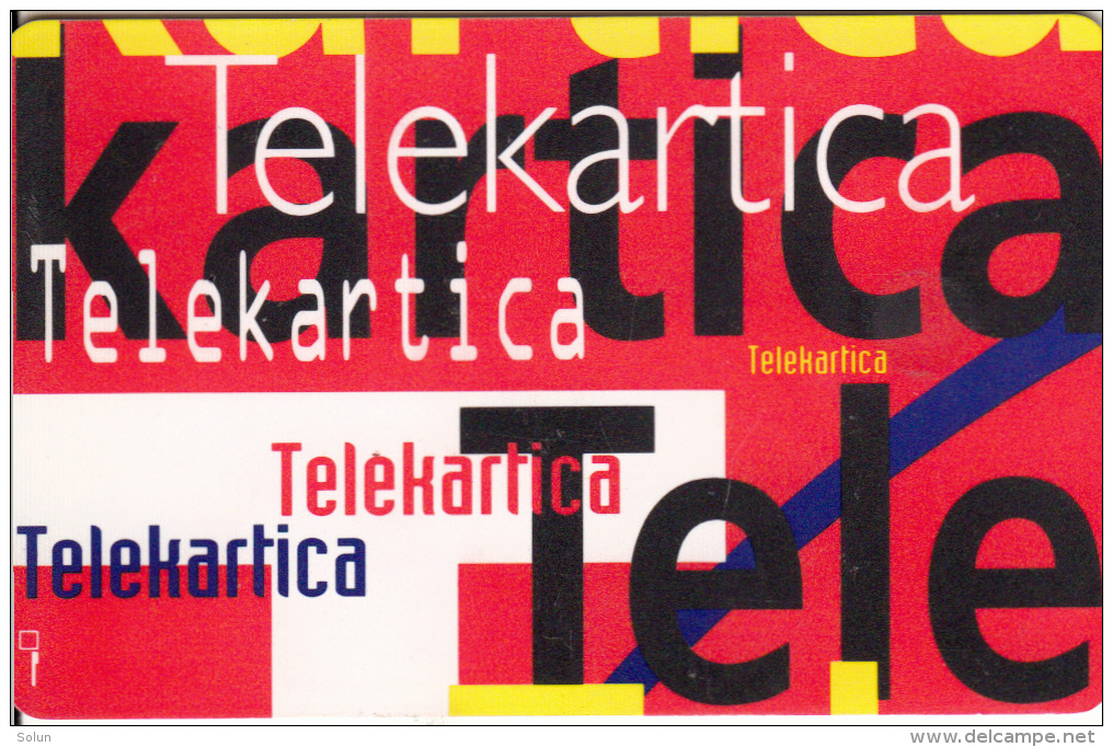 SLOVENIA SLOVENIJA PHONECARD 1996 PUZZLE 4 RDE&#268;A RED   TELEKOM CAT.NO. 019 - Slovenia