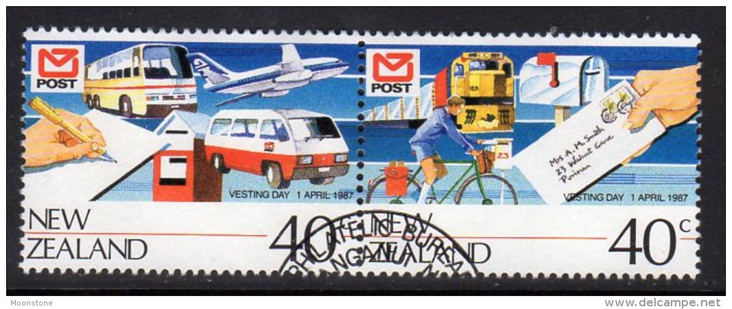 New Zealand 1987 Post Vesting Day Set Of 2, Used - Used Stamps