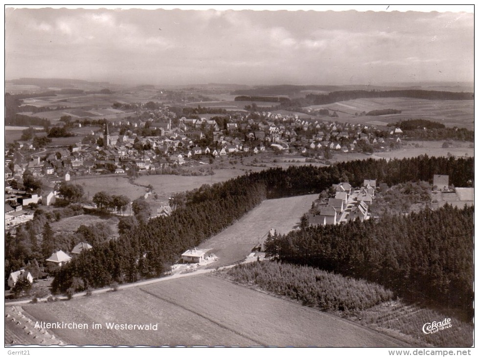 5230 ALTENKIRCHEN, Luftaufnahme, 1959 - Altenkirchen