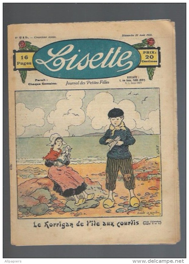 Lisette N°215 Le Korrigan De L'île Aux Courlis - Après L'épreuve - Costume Complet Pour Bébé Au Tricot De 1925 - Lisette