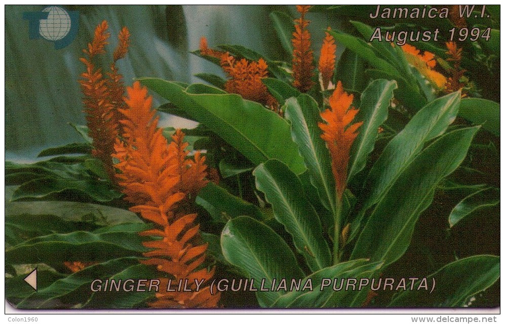 JAMAICA. 17JAMB. FLOWERS. Ginger Lily. 1994. (006) - Jamaïque