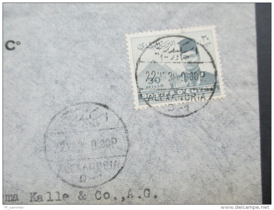 Ägypten 1939 Luftpost / Airmail. EF. G. Salapata & C. Alexandrie - Briefe U. Dokumente