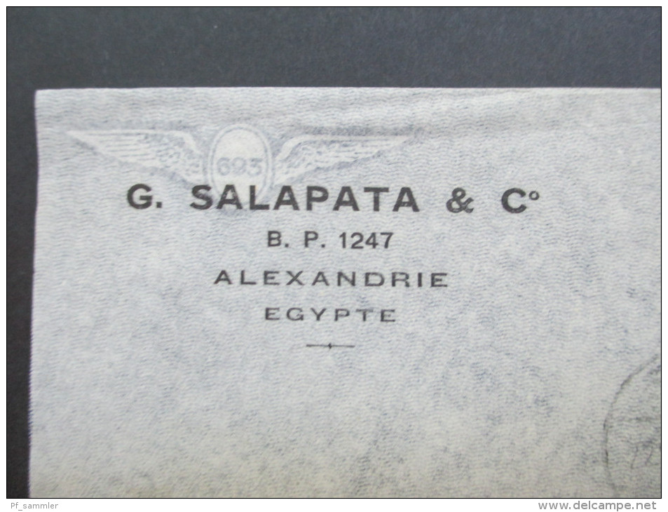 Ägypten 1939 Luftpost / Airmail. EF. G. Salapata & C. Alexandrie - Briefe U. Dokumente