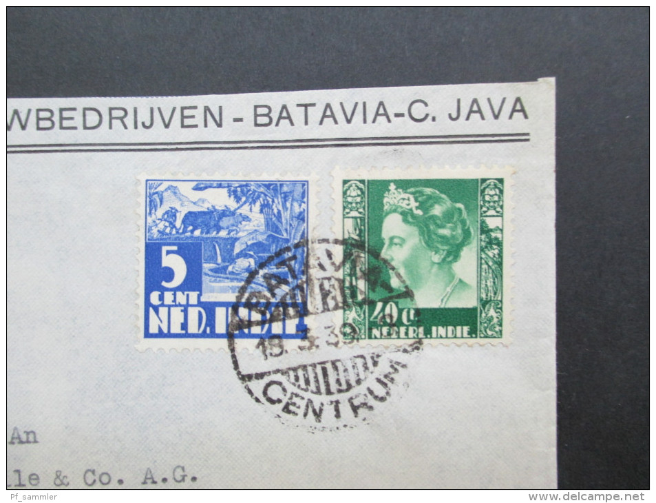 Niederl. Indien 1939 Luftpost. Strafgevangenis Soekamiskin Bandoeng /Gefangenenlager. Gouverments Landbouwbedrijven.Java - Netherlands Indies