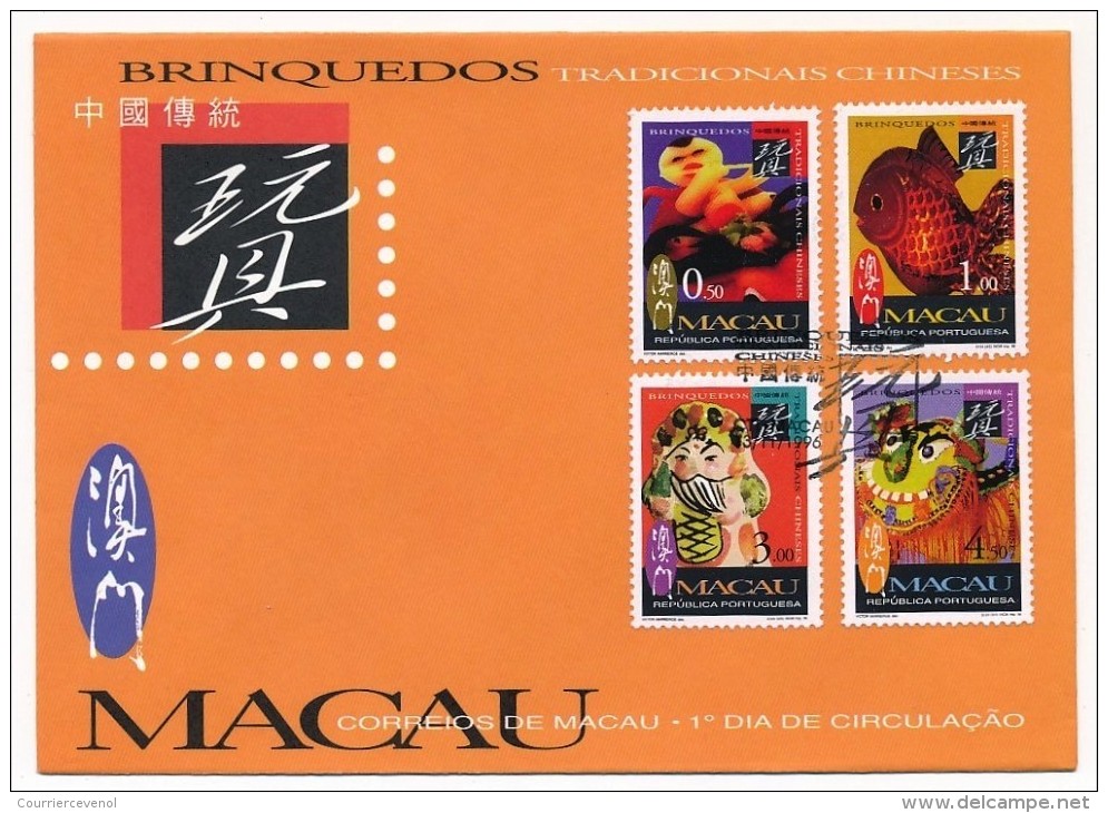 MACAO (Portugal) - 1 Enveloppe FDC - 1996 - Traditions Chinoises - FDC