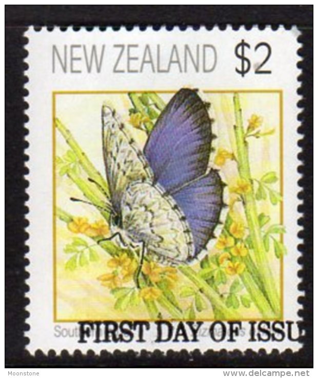 New Zealand 1991-2008 Butterflies $3 Value, Used - Gebraucht