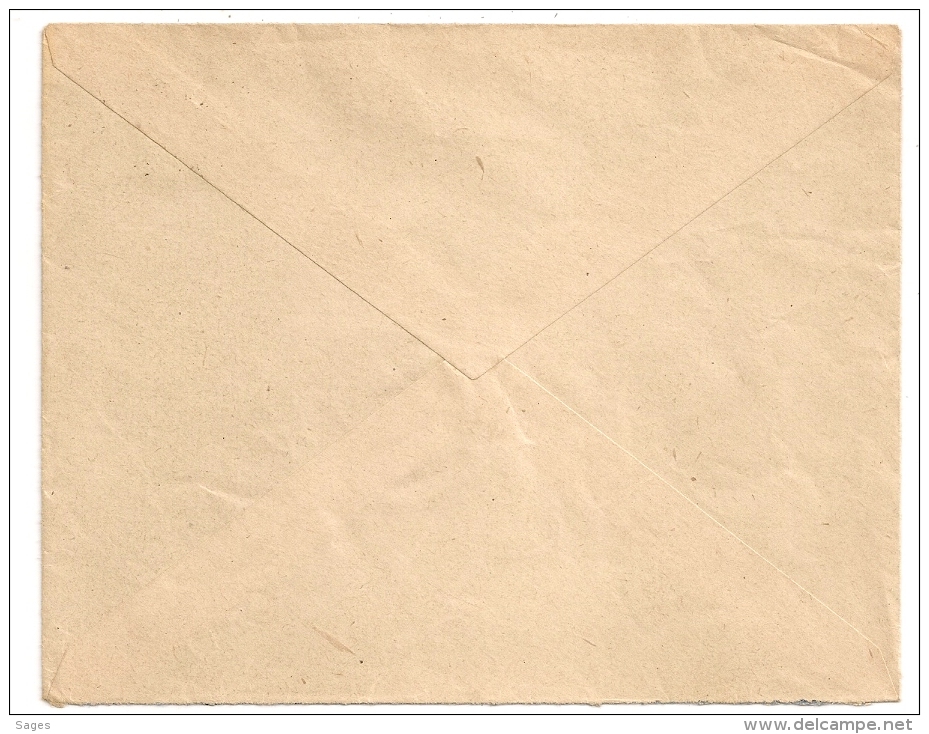 Indice 12, AMBULANT MARSEILLE à TOULOUSE B Sur Enveloppe 15F GANDON.  1951. - Poste Ferroviaire