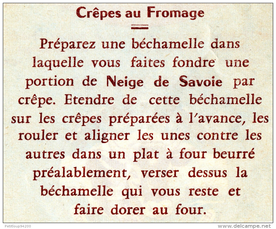 BON ESCOMPTE BOITE Neige De Savoie - Fromage