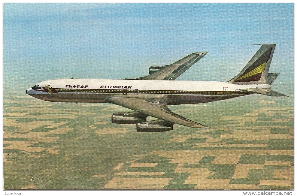 F-ETHIOPIAN AIRLINES-BOEING 707 INTERCONTINENTAL FAN JET - 1946-....: Moderne