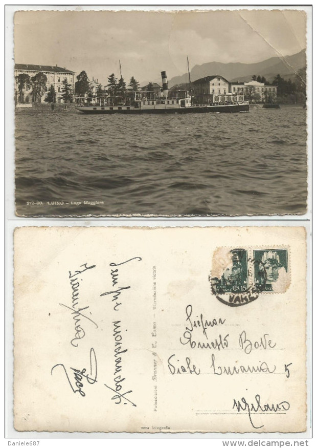 VARESE (020) - LUINO Lago Maggiore - FG/Vg 1944 - Luino