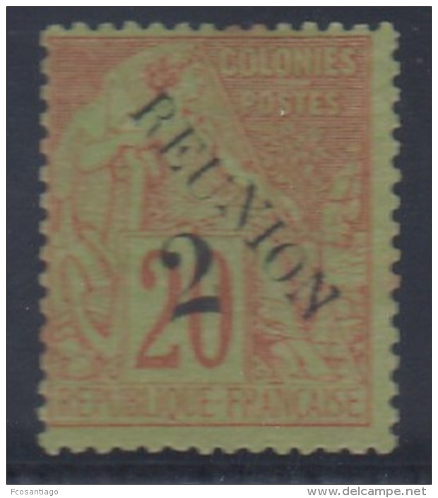 FRANCIA/ISLA DE LA REUNION 1891 - Yvert #31- MLH * - Nuevos