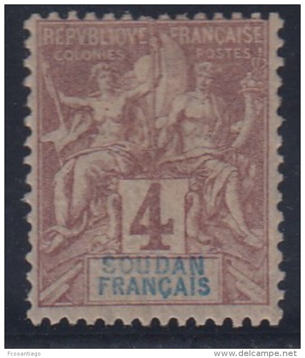 FRANCIA/SUDAN 1894 - Yvert #5 - MLH * - Nuevos