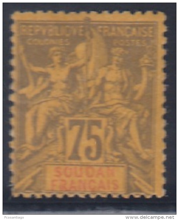 FRANCIA/SUDAN 1894 - Yvert #14 - MLH * - Nuevos