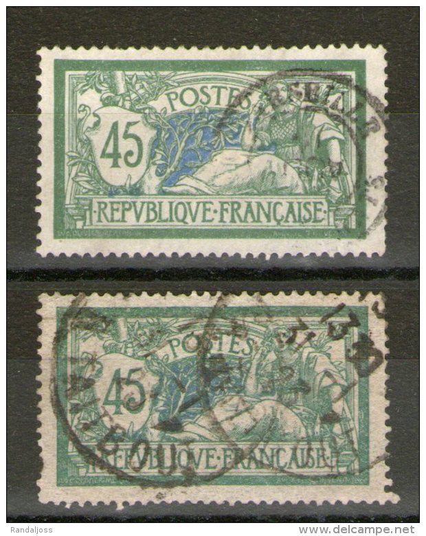 N° 143° Ton Foncé Vert Et Bleu_ + Ton Clair Vert  Et BLEU-VERT Pour Le Centre_voir Scan - 1900-27 Merson