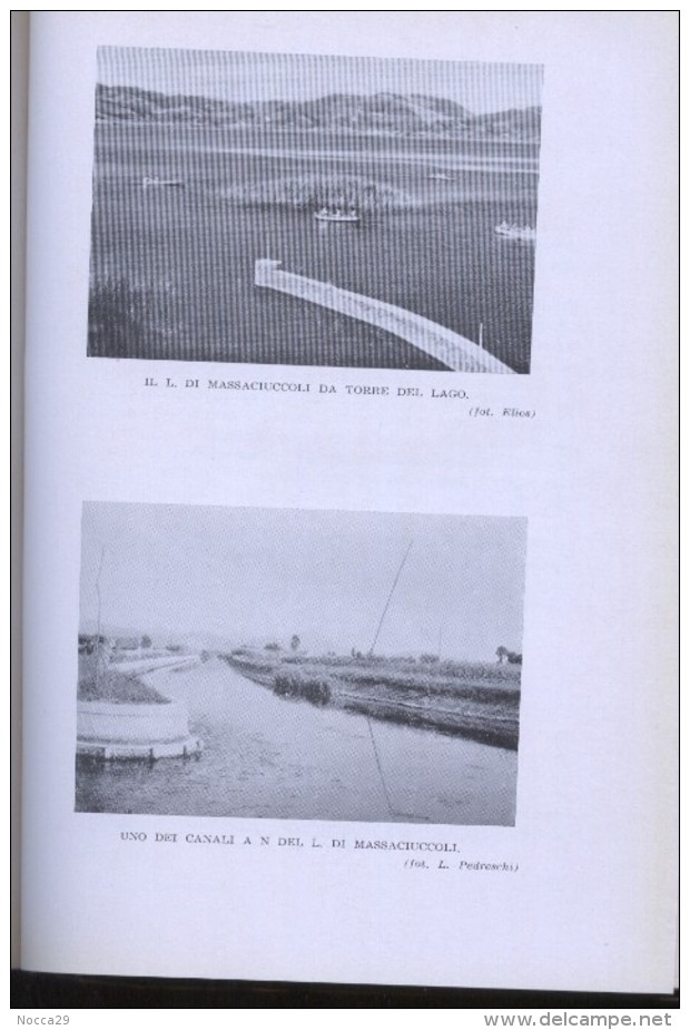 RARO LIBRO DEL 1956 - IL LAGO DI MASSACIUCCOLI (VIAREGGIO LUCCA PISA) - Jagen En Vissen