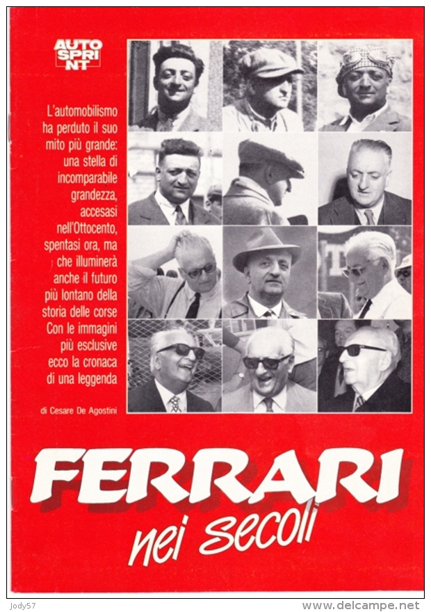 FERRARI NEI SECOLI - CESARE DE AGOSTINI - AUTOSPRINT - Motori