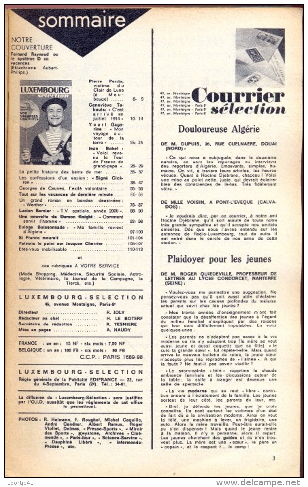 Magazine Selection Luxembourg - N° 4  - 1962 - - Autres & Non Classés