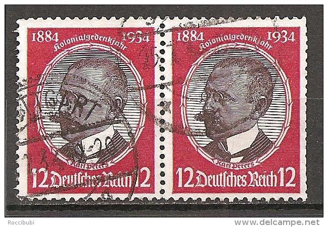 DR 1934 // Michel 542 O Paar (5796) - Gebraucht