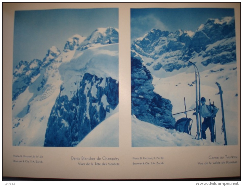 DIE ALPEN-LES ALPES-LE ALPI &#8594; Monatszeitschrift Des Schw.Alpenclup X-1934 &#9658;480 Seiten Pures Wissen&#9668; - Alte Bücher