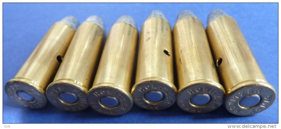 Lot De 6 Balles Inertes - .44 Magnum. - Armas De Colección