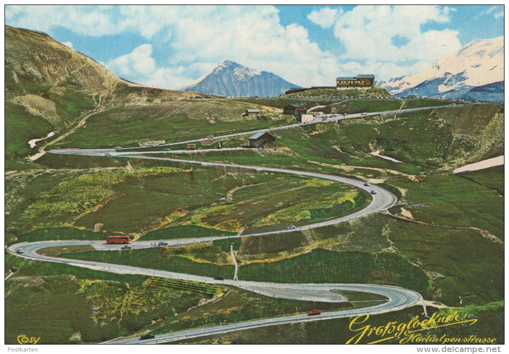 ÄLTERE POSTKARTE GROSSGLOCKNER HOCHALPENSTRASSE FUSCHER TÖRL MIT NORDRAMPE AUFFAHRT Bus Cpa Postcard Ak Ansichtskarte - Heiligenblut