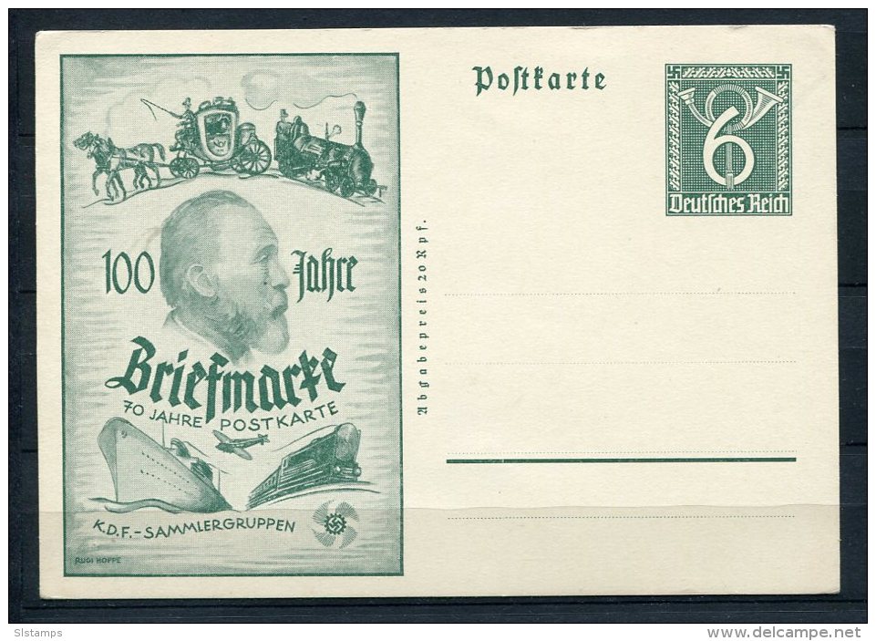 Germany 1945 Postal Stationary Card 6pf Unused Briefmarke - Covers & Documents