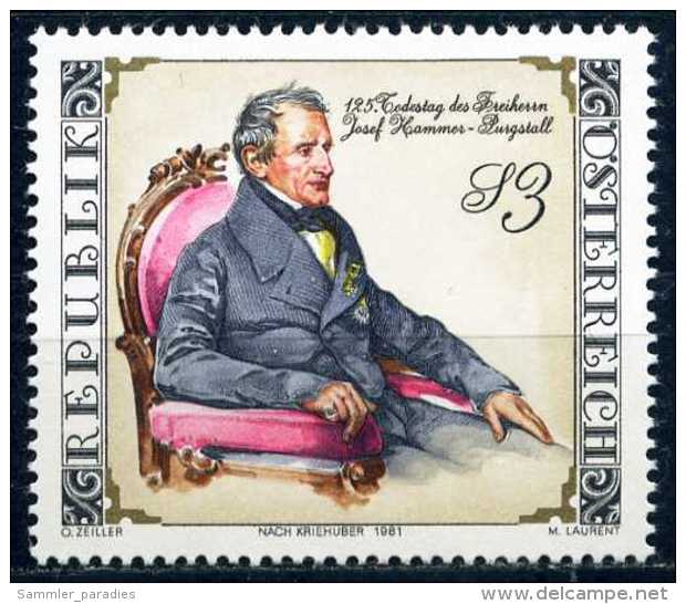 Österreich - Michel 1689 - ** Postfrisch (E) - Freiherr Von Hammer-Purgstall - Unused Stamps