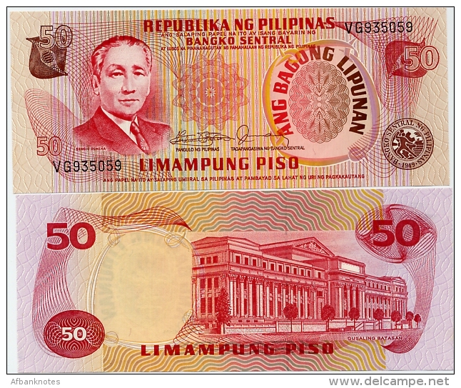PHILIPPINES       50 Piso       P-163c       ND (1978)       UNC - Filippijnen