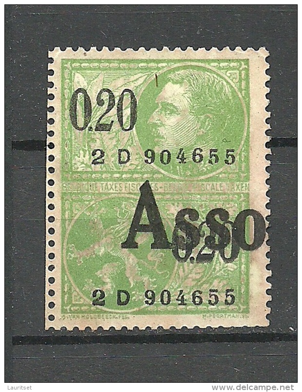 BELGIEN Belgium Revenue Fiscal Tax Steuermarke - Stamps