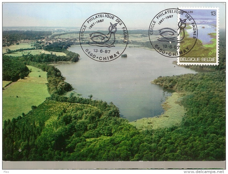 BELG.1987 2255 FDC Maxicard : " Virelles " - 1981-1990