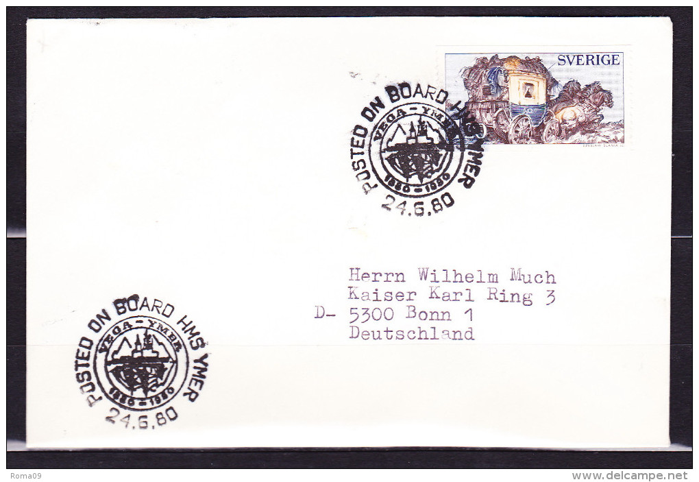 B-689, Schweden; Schiffspost "Vega-Ymer", 1880-1980; MiNr. 716 - Storia Postale