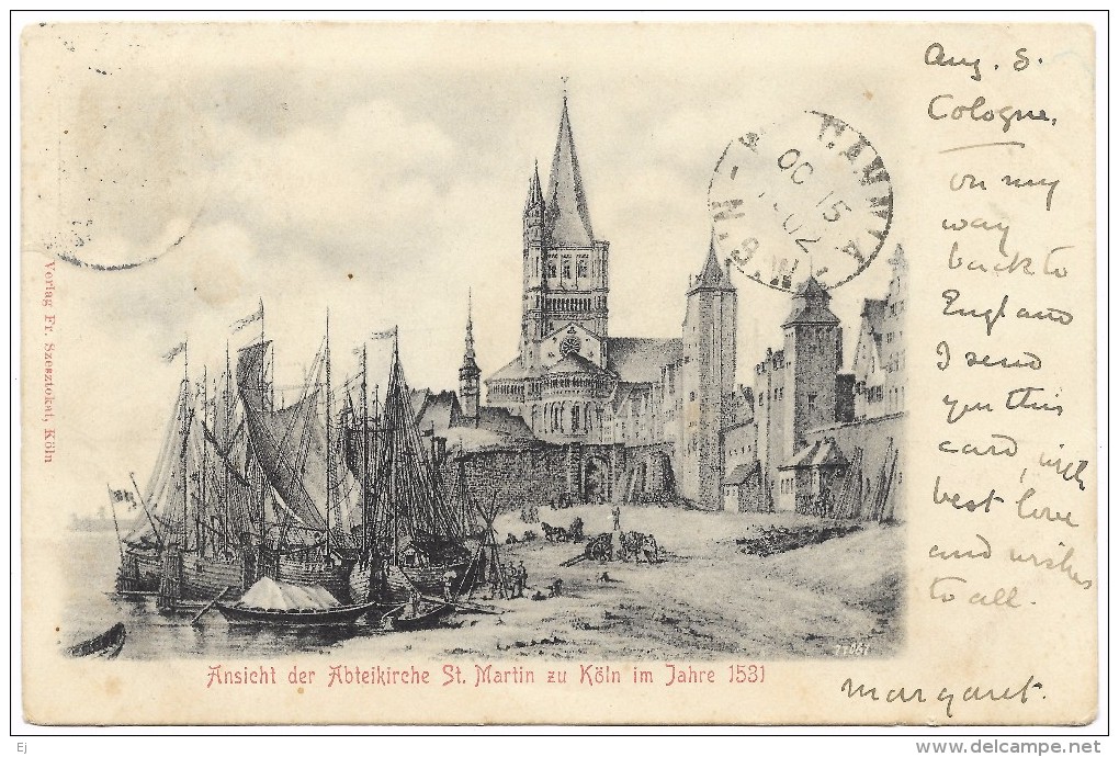 Ansicht Der Abteikirche St Martin Zu Koln Im Jahre 1531 - - Fr Szesztokat - 1902 - Koeln