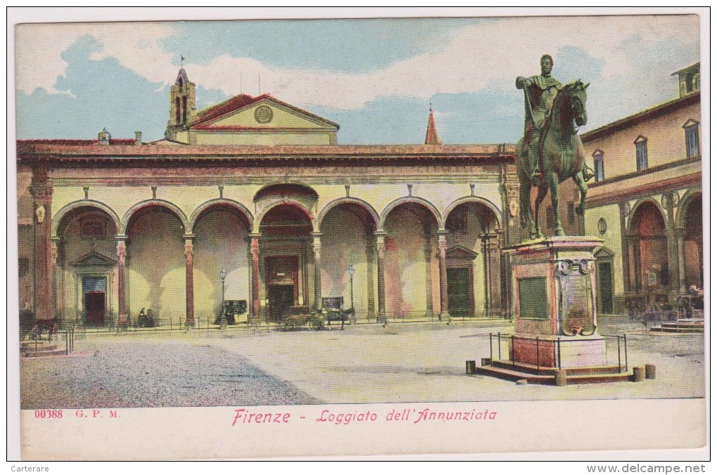 Italie,italia,FLORENCE,FIRENZE,toscana,toscane,berceau De La Renaissance,unesco,LOGGIATO DELL´ ANNUNZIATA,rare - Firenze (Florence)