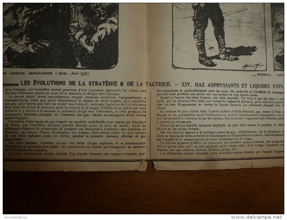 1914-18 Stratégie,Tactique De Guerre(par Gén Dubail Et Ill.Jonas):GAZ ASPHYXIANTS Et LIQUIDES ENFLAMMES ,édit. Schwarz - Documents