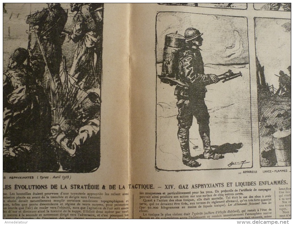 1914-18 Stratégie,Tactique De Guerre(par Gén Dubail Et Ill.Jonas):GAZ ASPHYXIANTS Et LIQUIDES ENFLAMMES ,édit. Schwarz - Documents