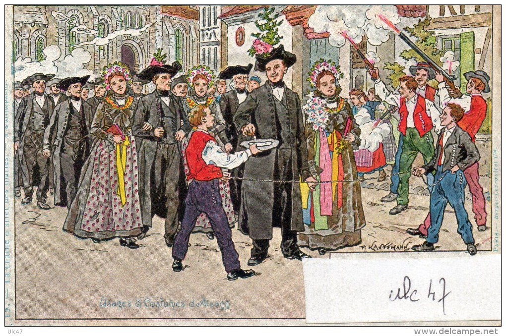 - ALSACE - Costumes Et Usages D'Alsace. - 10 Cartes Illustrées Par P. KAUFFMANN. - Alsace